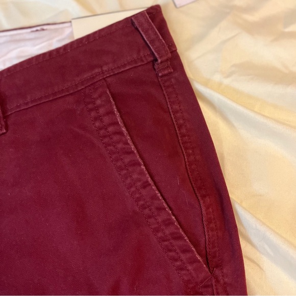 Abercrombie and Fitch Jean Shorts Men’s 36 Maroon Zipper New with Tags - Picture 15 of 16